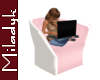 MLK Pink Puff Chair
