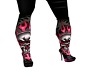 pink skull boots