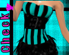 Aqua Black Stripe Dress
