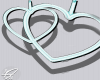Neon Sea Heart Earrin