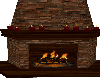 Cabin Fireplace 