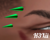 Green Spikes Piercings
