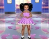 Girl's Pink w/Dots Dress