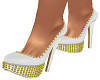 Gold D'Aubigne Pumps