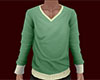 Green Sweater Vneck (M)