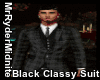 Black Classy Plaid Suit
