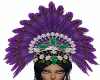 Purple Feather Headdress