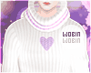 .W Lilac Heart Sweater
