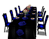 Blue rose dining table