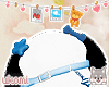chacco blue hat !