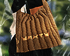 Quilted tote bag - Brown