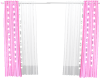 Pink and White Curtains