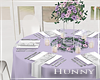 H. Lilac Guest Table Wed