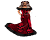 Feathers and Skulls Gown
