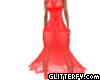 VALINA RED LACE GOWN