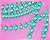 ! GLossy Teal Pearls