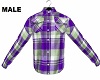 Purple Flannel ShirtMale