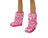 PINK SNOW BOOTS