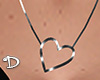 d| Metal Heart Necklace