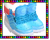 {Light Blue Sneakers}