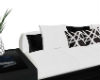 black and white couch