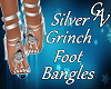 SILVER GRINCH FOOT BANGL