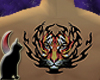 Tiger tribal back tattoo