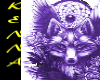 Purple Wolf Dance Cage