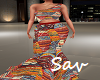African Patchwork Gown