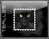 Black Cat Face Stamp