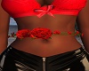 Red Roses Flower Belt