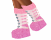 Pink Glitter Boots