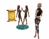 BRONZE GEMIN STATUE ANI