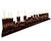 Brown Fire candles