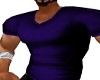 Fitted V-neck Purple