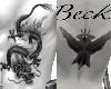 [BW]Dragon/Eagle Tat
