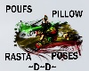 Poufs Pillow Rasta.~D~D~