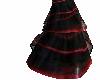 black 3 layer skirt red