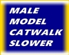 male model catwalk slow