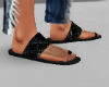 -hm- Black Sandals