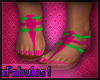 Pink & Green Sandals