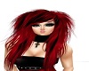 red black rocker hair