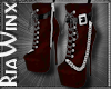 Crimson Leather Boots