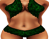 Green Floral Swimsuit