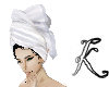 ~K~TowelWrap/hair/White