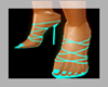 aqua strappy heels