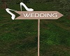 WEDDING Direction Arrow