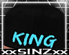 X KING BLUE SNAPBACK HAT