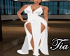 Tia Ruffle Dress White