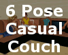 Six Pose Casual Couch